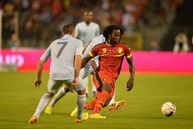 Football, international match, Belgium - France