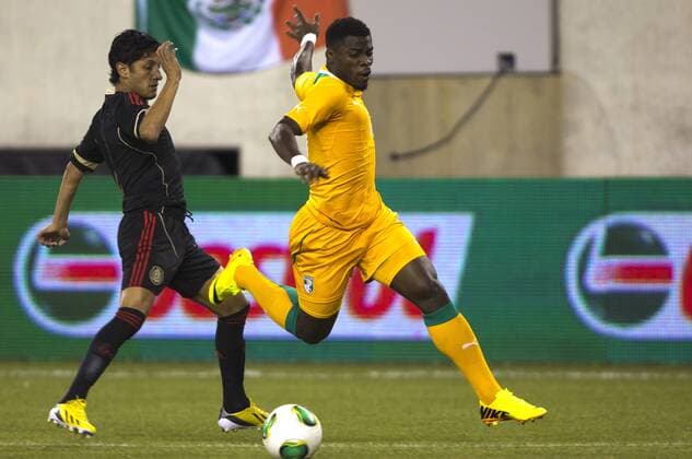 Football, international match, Mexico - Ivory Coast