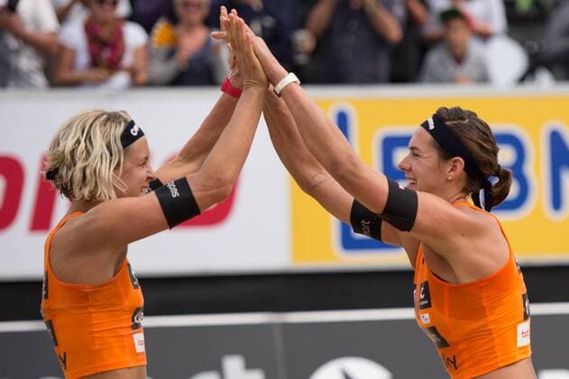 Beach volleyball, Kira Walkenhorst and Laura Ludwig are new German champions
