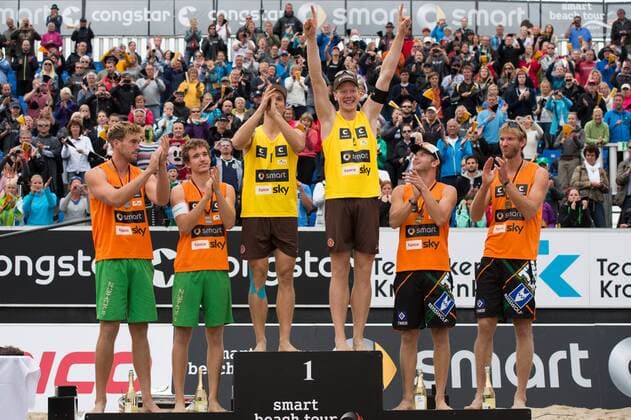 Beach Volleyball DM, Mischa Urbatzka and Markus Boeckermann are German Champions