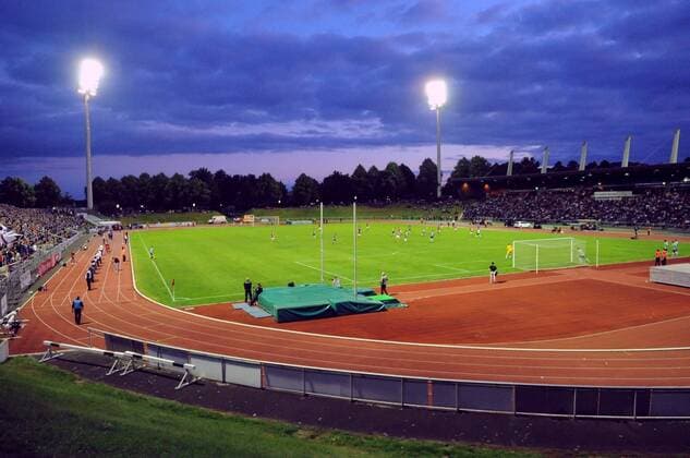 Football, stadium history KSV Baunatal