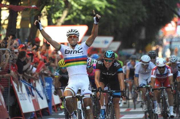 Cycling, Vuelta, Philippe Gilbert wins the 12th stage