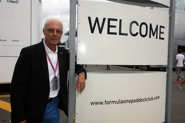 Formula 1, Franz Beckenbauer at the GP in Monza
