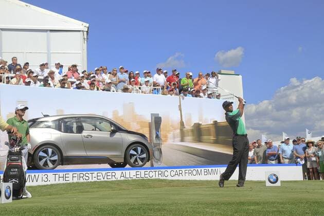 Golf, Training for the BMW Championship in Lake Forest
