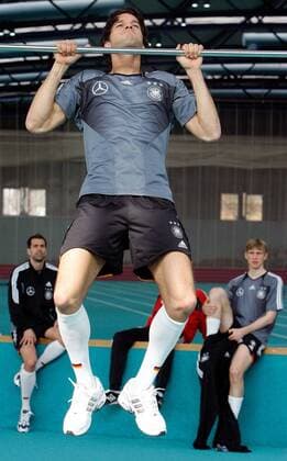 Football, 2nd part of the fitness test of the German national team, this time indoors