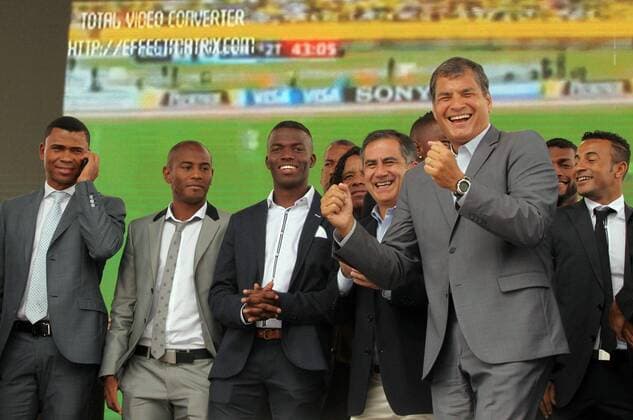Football, Ecuador's president celebrates national team's World Cup participation