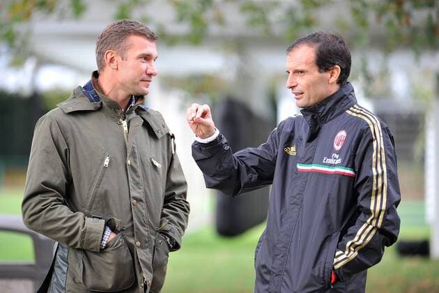 Football, Italy, Andriy Shevchenko visits his ex-club AC Milan