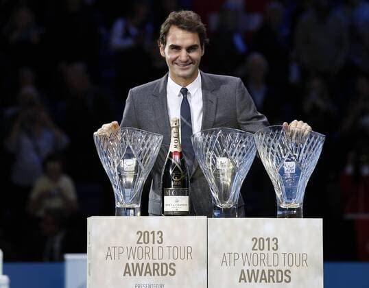 Tennis, Roger Federer honoured with three ATP Awards on the sidelines of the ATP Finals London