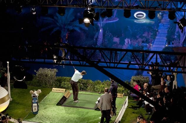 Golf, Turkish Airlines Open, Martin Kaymer - Shotout on the hotel pool of the MaxxRoyal Hotel