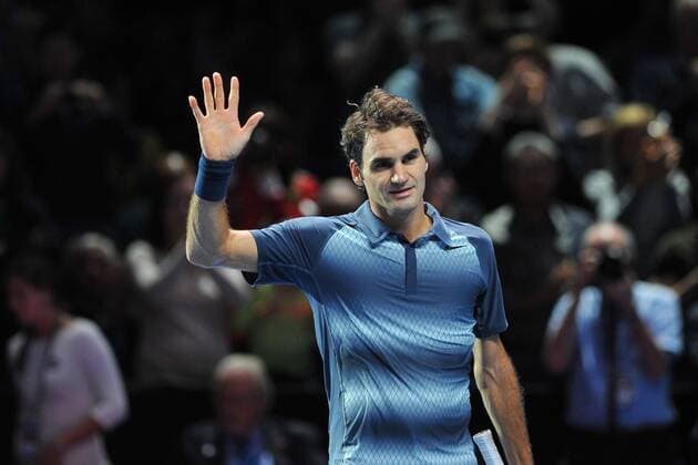 Tennis, ATP Finals London, Roger Federer defeats Richard Gasquet