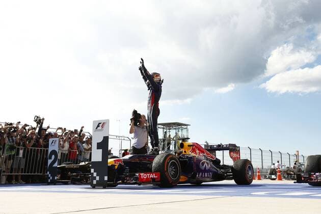 Formula 1, US GP, Sebastian Vettel wins
