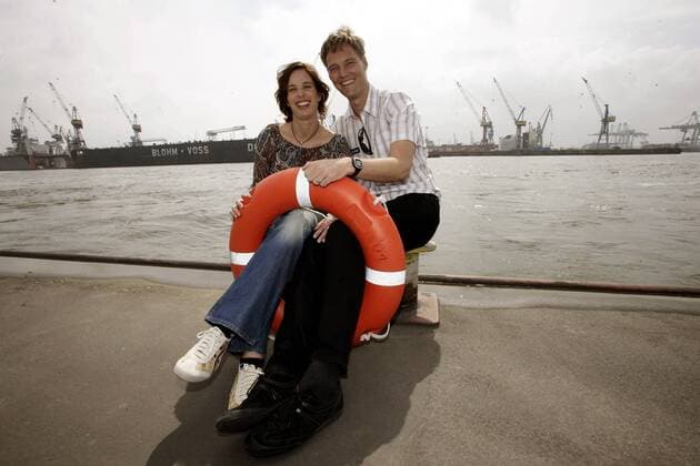 Beach volleyball, press event for the start of the Masters in Hamburg