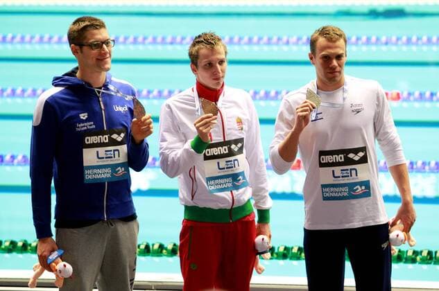 Swimming, Short Course European Championships, Award Ceremony 400m medley men
