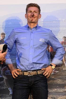 Cycling race, presentation Team Lotto with Andre Greipel