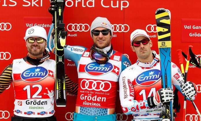 Alpine Skiing, WC Val Gardena, Super-G, Men's Award Ceremony