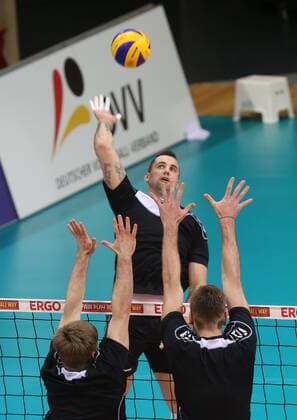 Volleyball, training of the national team in Ludwigsburg