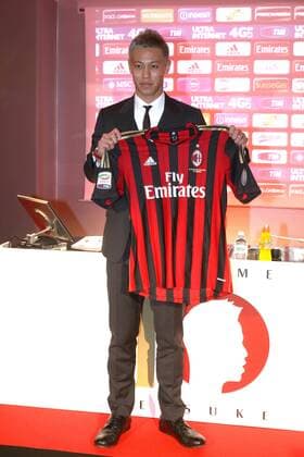 Football, Italy, Presentation Keisuke Honda at AC Milan
