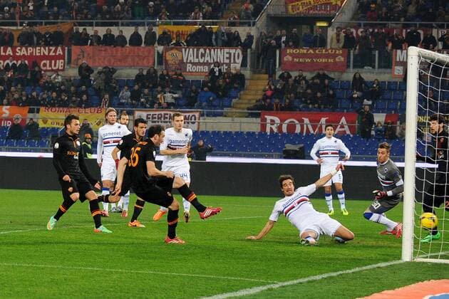 Football, Italy, Copa Italia TIM Cup, AS Roma - Sampdoria Genoa