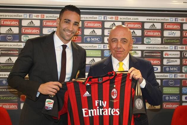 Football, Italy, AC Milan present new signing Adil Rami