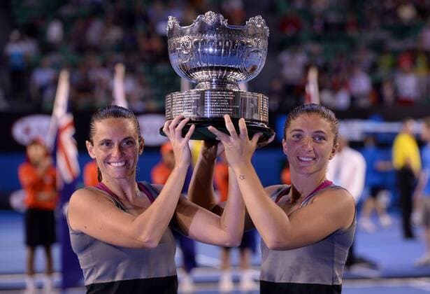 Tennis, Australian Open, Sara Errani and Roberta Vinci win the doubles final