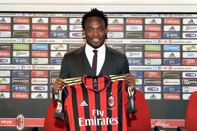 Football, Italy, Serie A, Introduction of Michael Essien at AC Milan