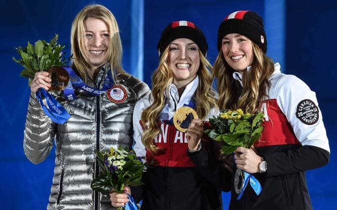 Sochi 2014, Freestyle Ski, Women, Moguls, Award Ceremony with Olympic Champion Justine Dufour Lapointe