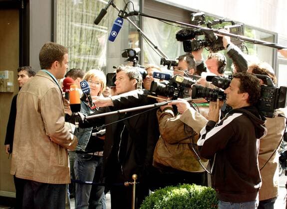 Football, Confederations Cup, Arrival of the German national team in Frankfurt