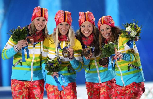 Sochi 2014, Women's Cross-Country Relay, Award Ceremony Germany with Bronze