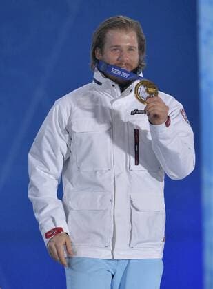 Sochi 2014, Alpine Skiing, Super-G, Award Ceremony with Olympic Champion Kjetil Jansrud