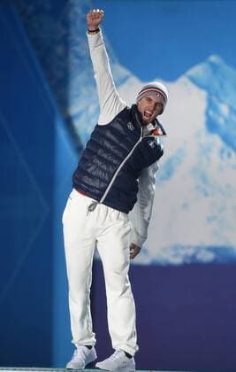 Sochi 2014, Snowboard Cross, Men, Award Ceremony with Olympic Champion Pierre Vaultier