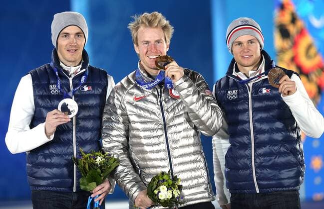 Sochi 2014, Alpine Skiing, Giant Slalom, Award Ceremony with Olympic Champion Ted Ligety