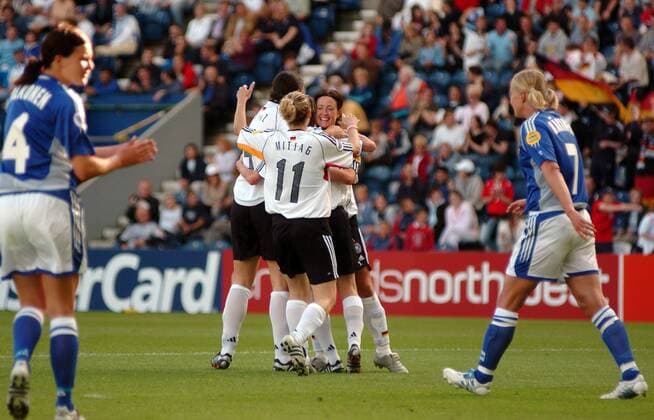 Football, European Championship Women, Semi-final, Germany - Finland 4:1