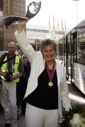 Football, Women's European Championship, Reception for the German National Team in Frankfurt