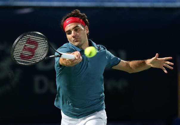 Tennis, ATP Tournament in Dubai, Final, Federer defeats Berdych