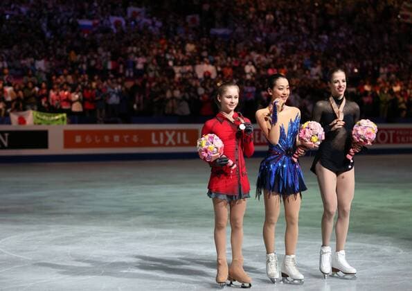 Figure Skating, World Championships in Saitama, Award Ceremony with World Champion Mao Asada