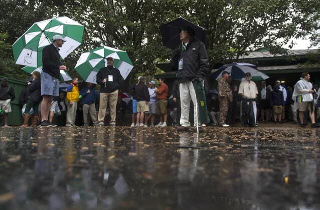 Golf Masters - Rainy weather in Augusta