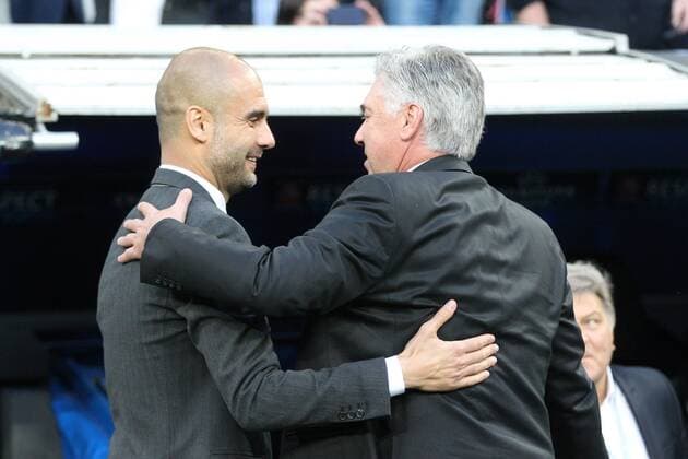 Football, Pep Guardiola and Carlo Ancelotti