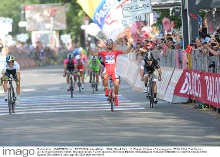 Cycling, Giro d Italia, 10th stage, stage winner Nacer Bouhanni
