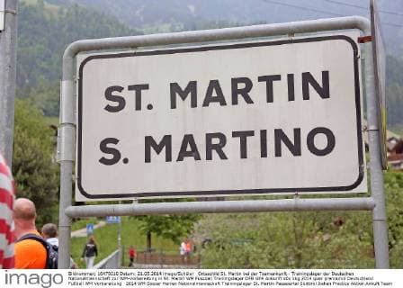 Football, Arrival of the German National Team at the San Martino Training Camp