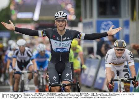 Cycling, Tour of Belgium, Tom Boonen wins the opening sprint