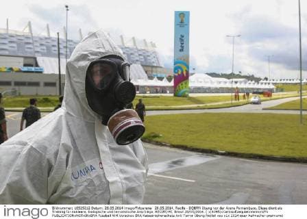 FIFA World Cup 2014, anti-terror drill at the stadium in Recife