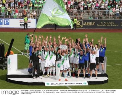 Football, Women, 1. BL, VfL Wolfsburg is German Champion