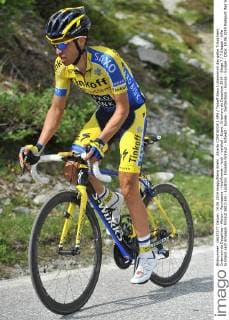 Cycling, Criterium du Dauphine, Alberto Contador - wearer of the yellow jersey
