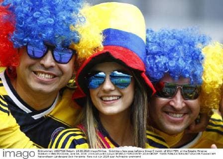 FIFA World Cup 2014, Colombian fans in Belo Horizonte