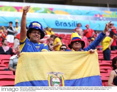 FIFA World Cup 2014, Switzerland - Ecuador, Fans in Brasilia