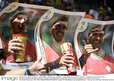 FIFA World Cup 2014, Portuguese fans in curious Panini costume