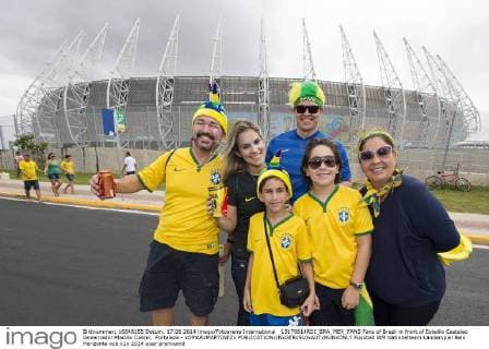 FIFA World Cup 2014, Brazil - Mexico, Fans before the match