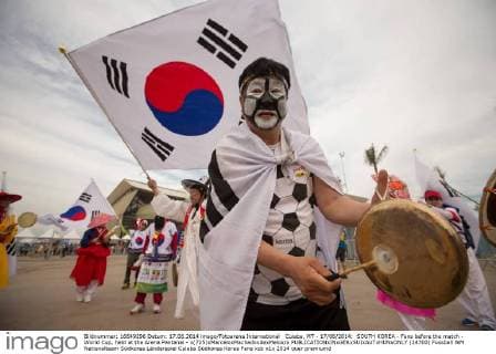 FIFA World Cup 2014, Russia - South Korea, fans before the match