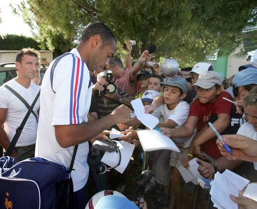 Football, training of the French national team with the returnee Zinedine Zidane