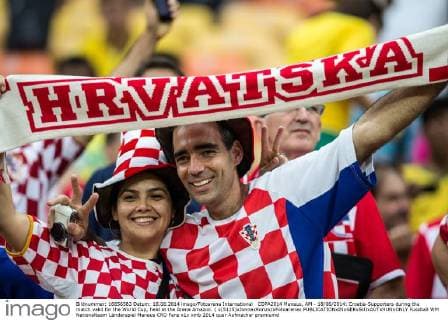 FIFA World Cup 2014, Fans at the match Croatia - Cameroon